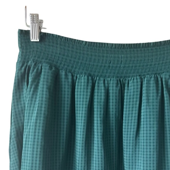 A New Day Fit & Flare Green Small Check Skirt - Picture 10 of 13
